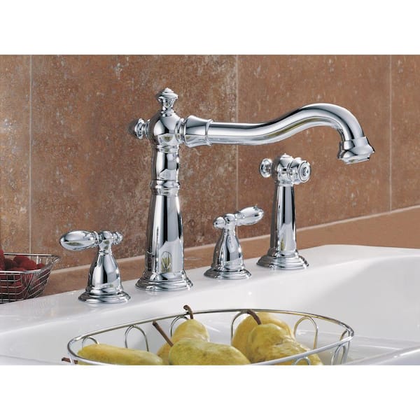 Chrome Delta Standard Kitchen Faucets 2256 Dst E1 600 