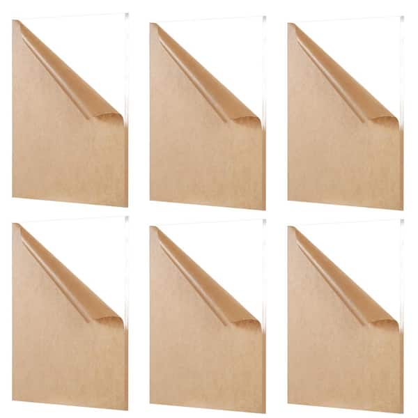 12 in. x 12in. x 1/4 in. Clear Acrylic Plexiglass Cuttable, Water Resistant, Weatherproof Multi-Purpose Sheet (6-Pack)