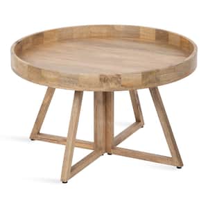 Avery 30.00 in. Natural Round Wood Coffee Table