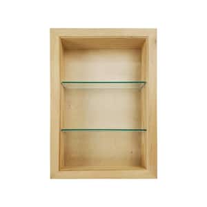 3.5 in. x 15.5 in. x 19.5 in. Dereka Unfinished Wood Recessed Wall Niche