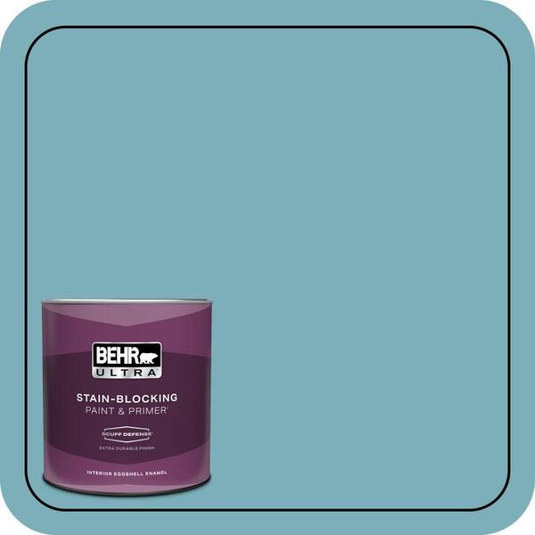 BEHR ULTRA 1 qt. #520F-4 November Skies Extra Durable Eggshell Enamel Interior Paint & Primer