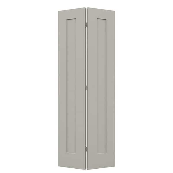 JELD-WEN 30 in. x 80 in. Madison Vanilla Painted Smooth Molded Composite Closet Bi-fold Door