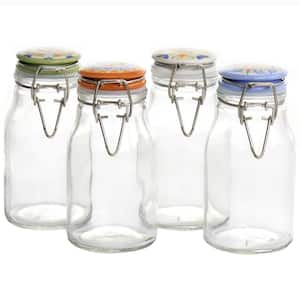 California Designs Tierra 4-Piece Mini Glass Jar Canister Set