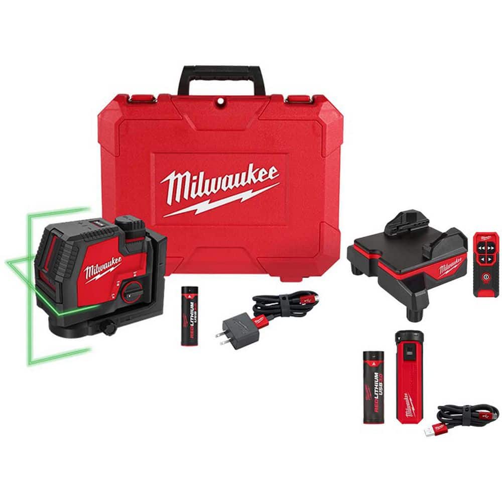 100 ft. REDLITHIUM Lithium-Ion USB Green Rechargeable Cross Line Laser Level w/ Wireless Alignment Base & Power Source price history on PriceWatchPro
