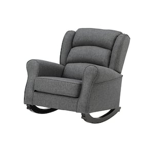 Gray Fabric Rocking Chair