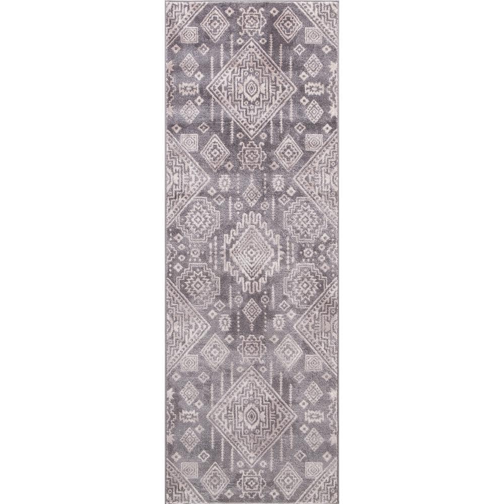 Lara Santa Fe Gray 3 ft. x 8 ft. Runner Rug price history on PriceWatchPro