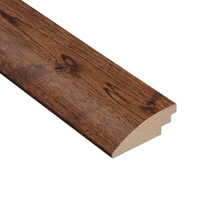 Wire Brushed Gunstock Oak 3/8 in. Thick x 2 in. Wide x 78 in. Length Hard Surface Reducer Molding