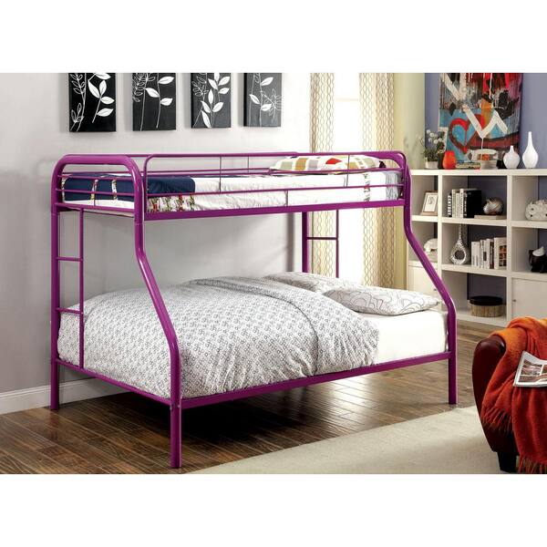 Purple metal bunk bed discount