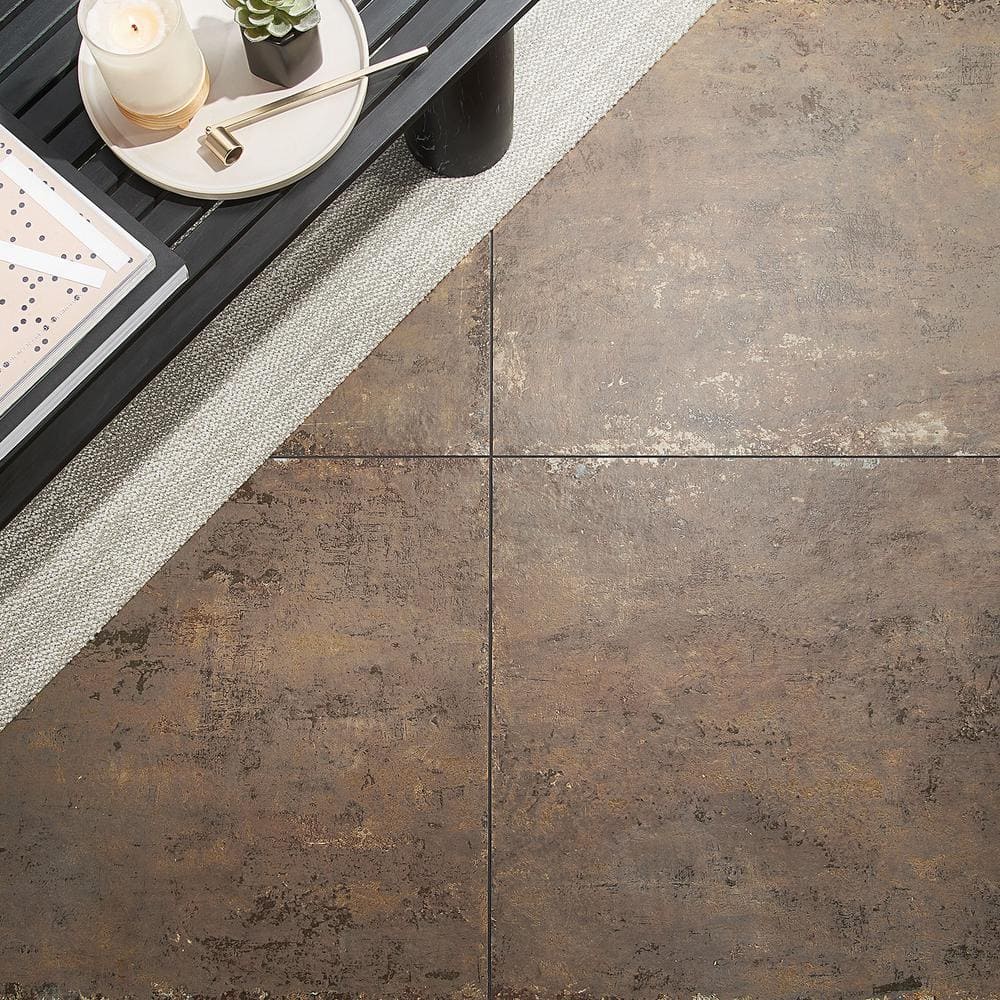 Mantis Large Matte Brown Porcelain Rectangular Floor and Wall Tile