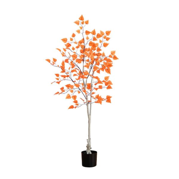 Nearly Natural 5 ft. Paper Birch Artificial Tree