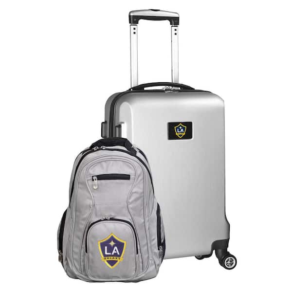 Mojo LA Galaxy 21 in. Deluxe 2-Piece Backpack and Carry-on Set- Silver
