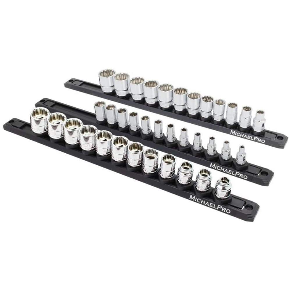 3-Piece Quick Lock Magnetic Socket Organizer Rail Set - ¼ in. 3/8 in. and ½ in. Drive price history on PriceWatchPro