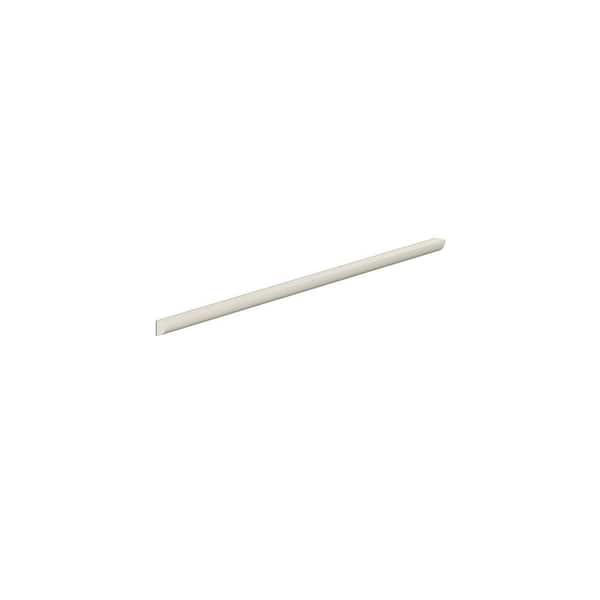 Damascus Raised 96 in. W x 0.75 in. H x 0.75 in. D Quarter Round Molding Assembled Wall in French Vanilla