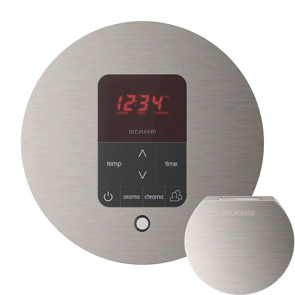 iTempo Plus Round Steam Shower Control in Brushed Nickel