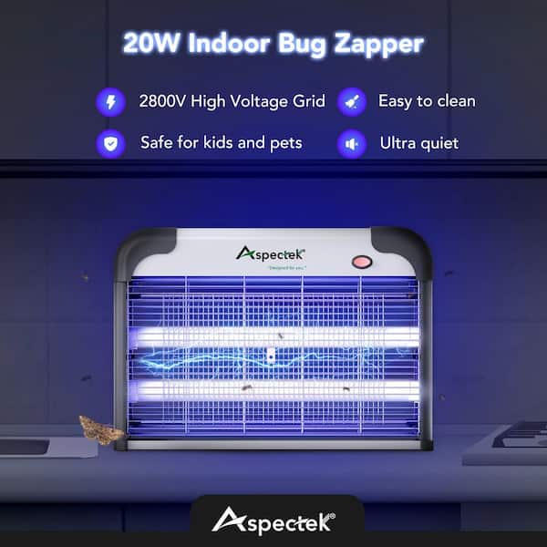 Aspectek 20-Watt Bug Zapper and Electric Repellent Indoor Insect
