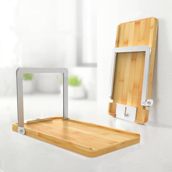 14.5 in Stainless Steel Serrated Blade Partial Tang Bread Knife with Wood Handle for Artisan and Sandwich Loaves