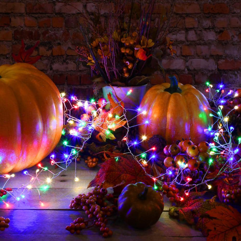 Electric Multicolor LED Fairy String Lights with Smooth Bulbs