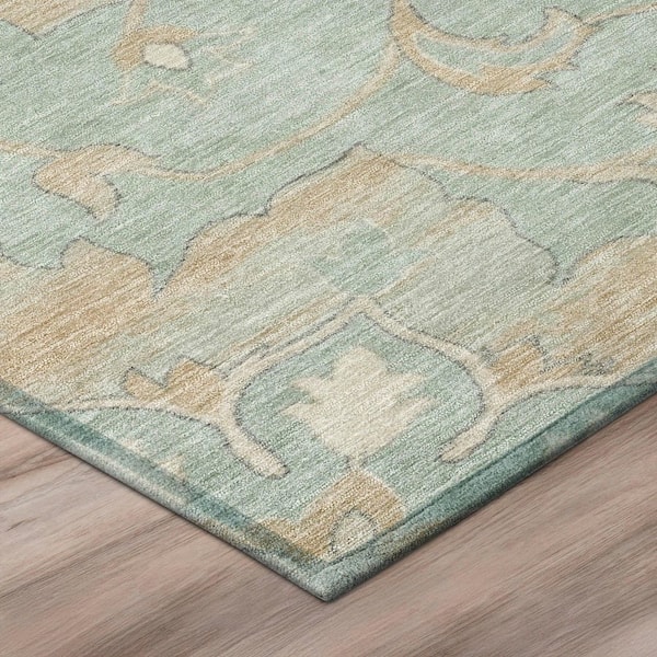 Chantille Machine Washable Indoor/Outdoor Abstract ACN2954 Seafoam 2 ft. x 3 ft. Accent Rug