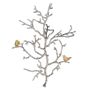 Atelier Metal Silver/Gold Small Branch Wall Sculpture