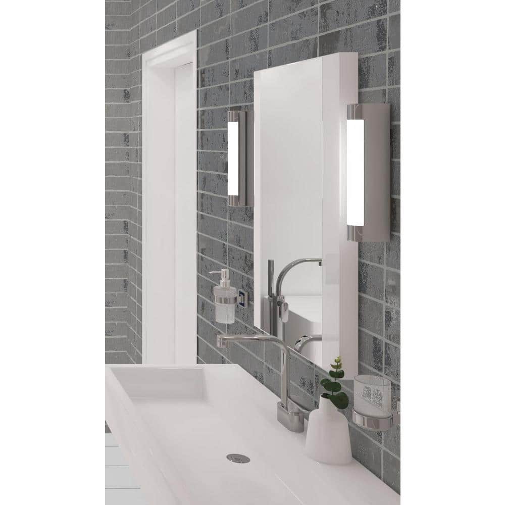 Splash Ink Black 3" x 12" Glossy Ceramic Subway Tile