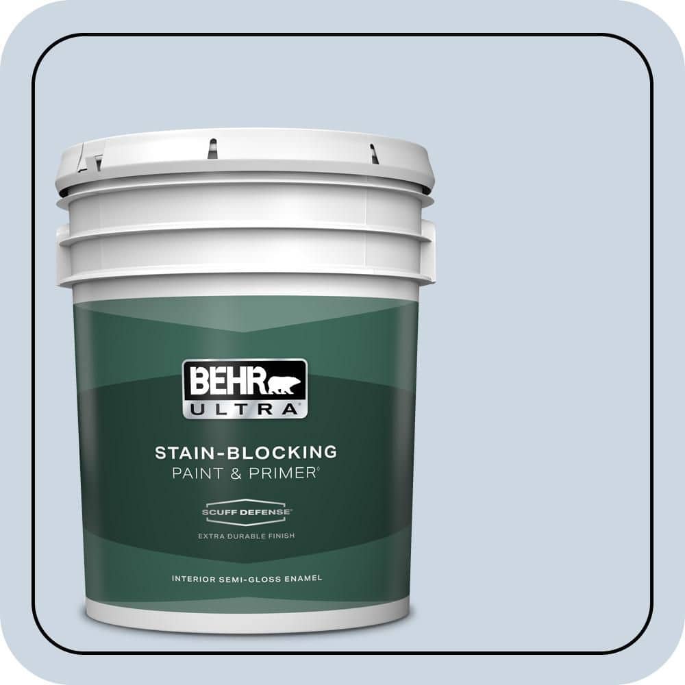 5 gal. #ICC-35 Blue Reflection Extra Durable Semi-Gloss Enamel Interior Paint & Primer price history on PriceWatchPro