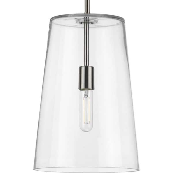 Progress Lighting Clarion 1-Light Brushed Nickel Medium Pendant