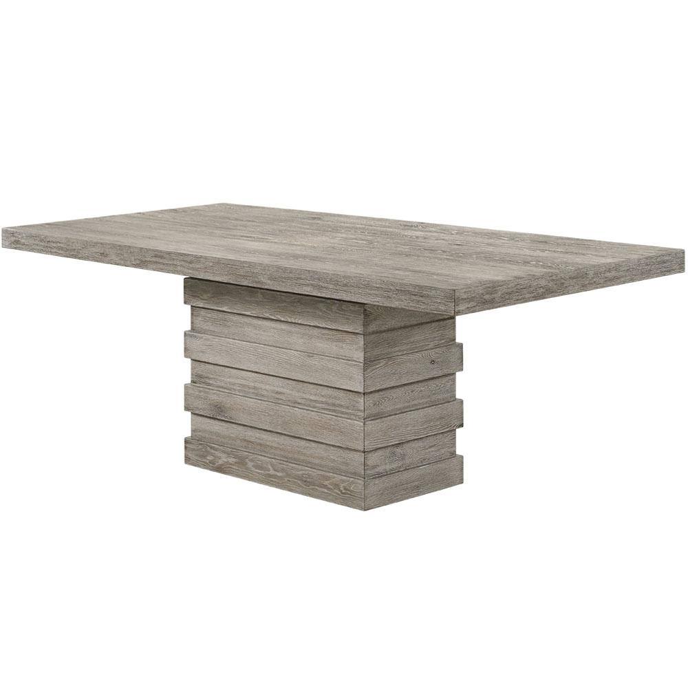 Salvaged Light Oak Rectangular Reclaimed Wood Dining Table