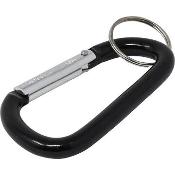 Large Metal Carabiner with Key Ring