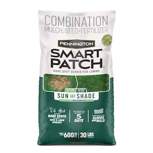 Smart Patch Sun and Shade North 30 lb. 600 sq. ft. Grass Seed Bare Spot Repair with Mulch and Fertilizer