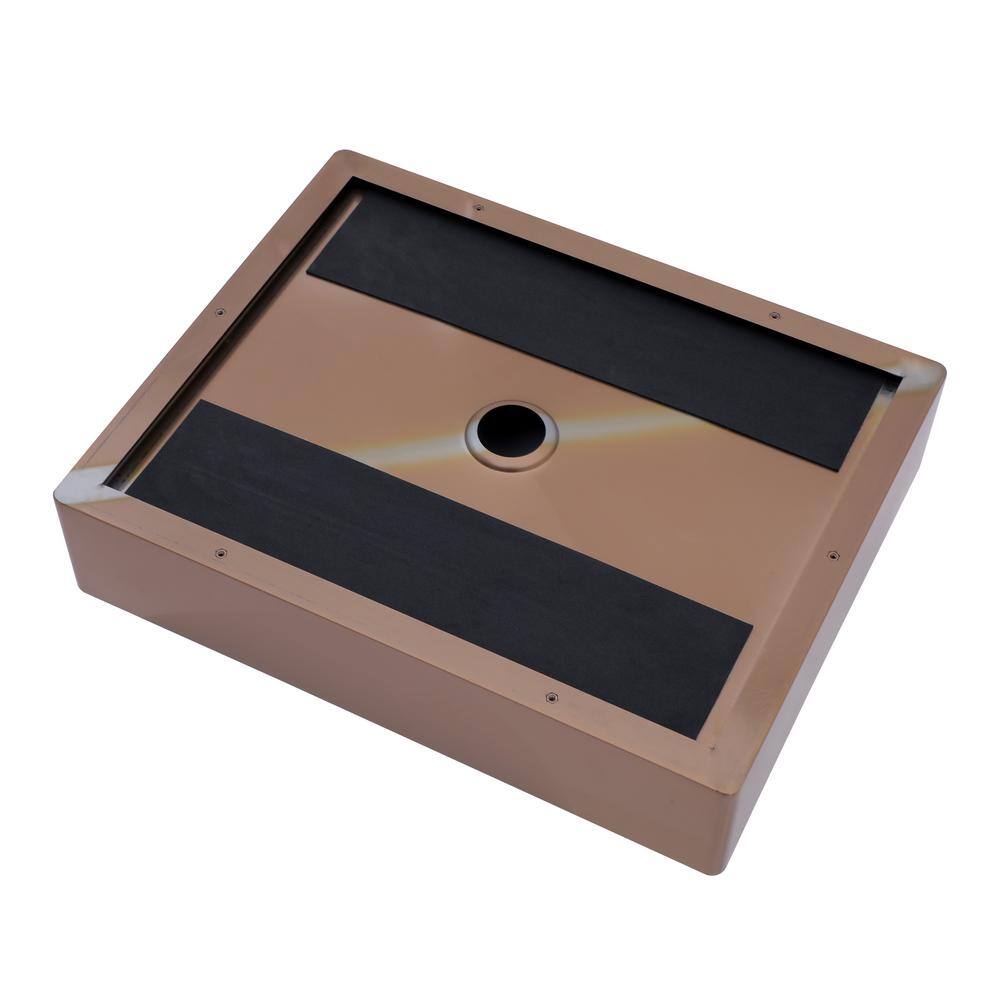 19" Rose Gold Stainless Steel Rectangular Bathroom Sink with Pop-Up Drain