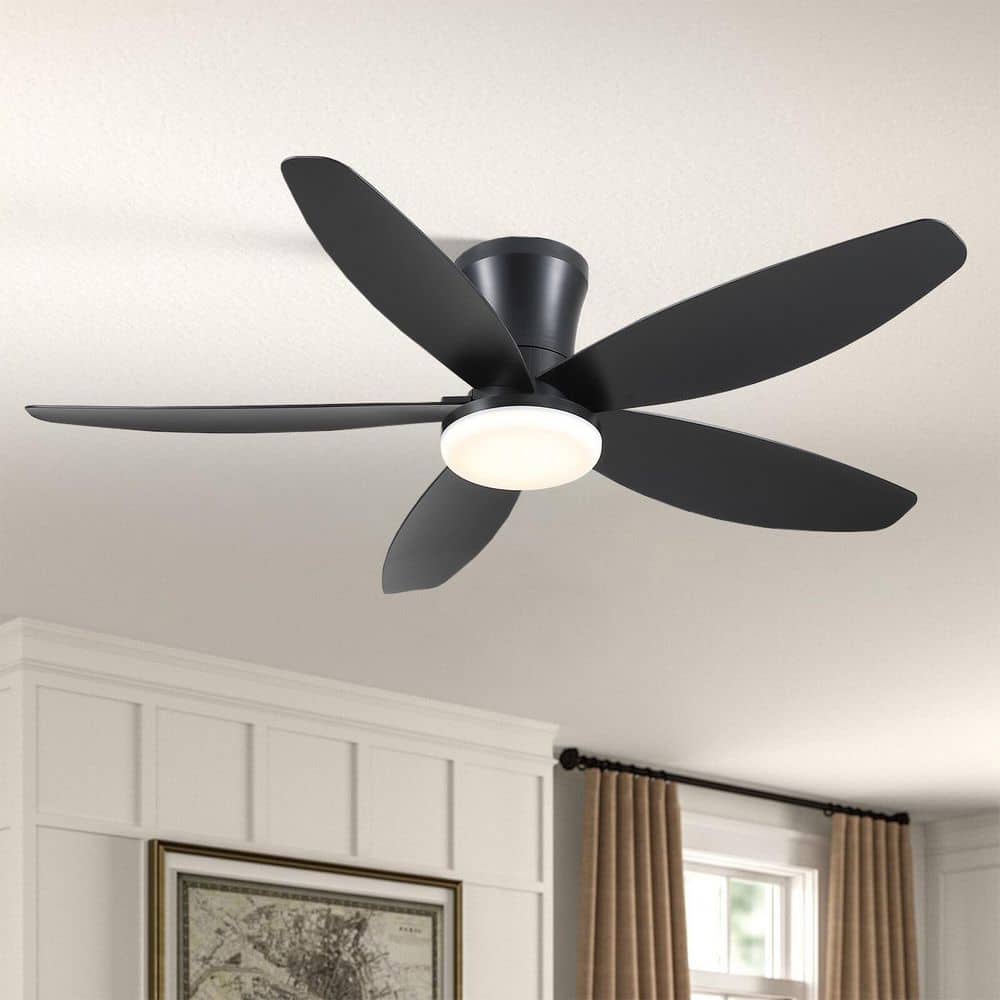 42 in. Indoor/Outdoor Modern Black Ceiling Fan with Dimmable 3 Color LED Light and Remote/APP Control price history on PriceWatchPro