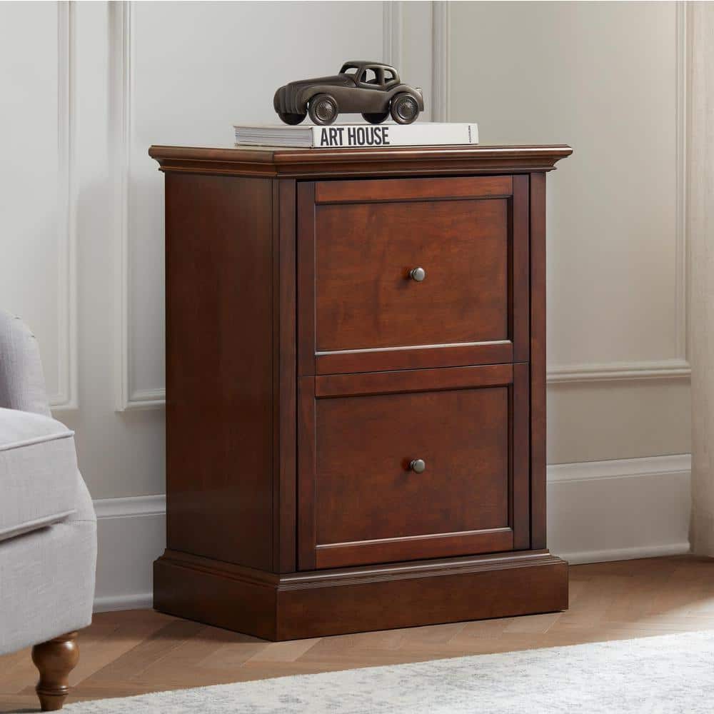 Home Decorators Collection Royce Walnut Brown Wood 2 Drawer File Cabinet (23.5 in. W x 31 in. H) -  SK19051Dr1-SB