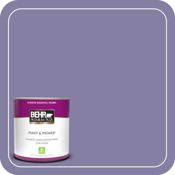 BEHR PREMIUM PLUS 1 qt. #640D-6 Chinese Violet Eggshell Enamel Low Odor Interior Paint & Primer