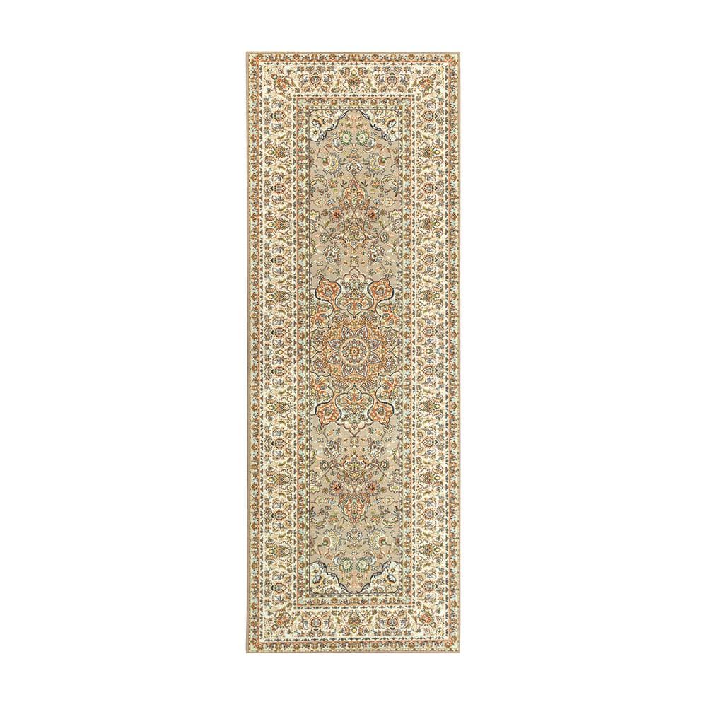 Kenya Beige 30"x84" Easy Care Synthetic Runner Rug