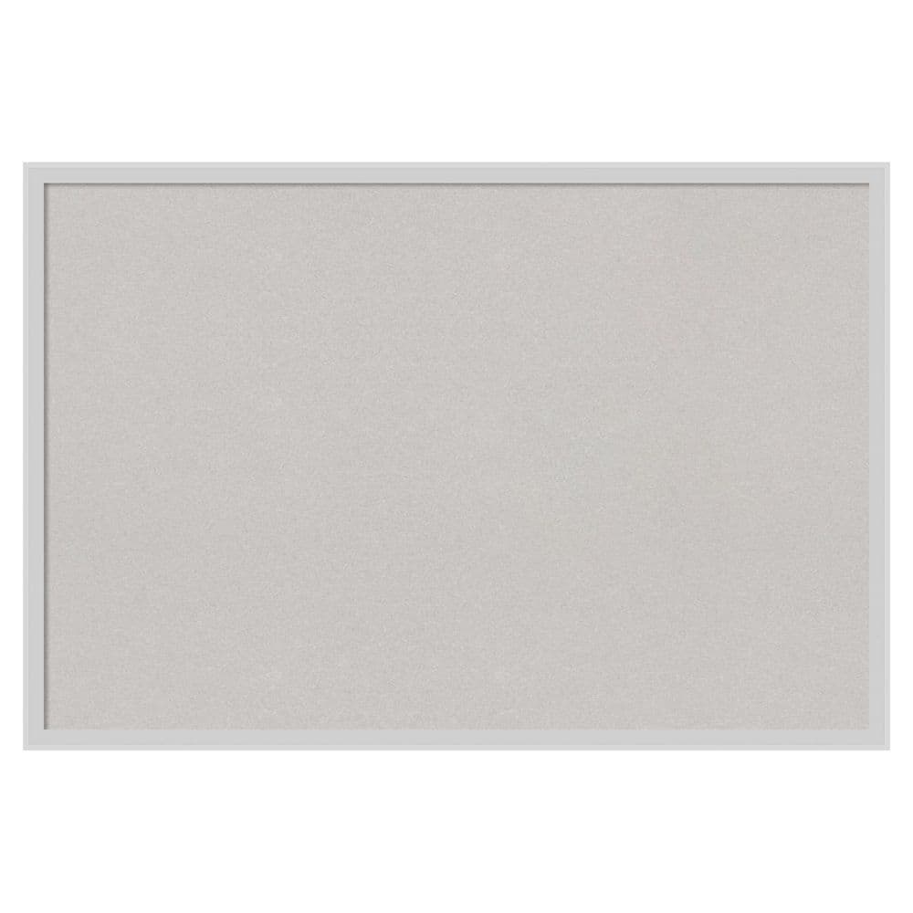 Incline Silver 37 in. x 25 in. Wood Framed Grey Cork Memo Board price history on PriceWatchPro