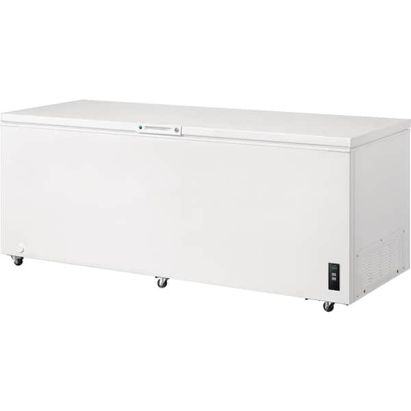 Frigidaire 24.8 cu. ft. Manual Defrost Chest Freezer, Adjustable Temperature  Control FFCL2542AW - The Home Depot