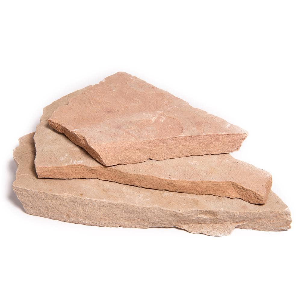 Southwest Boulder & Stone 14 in. x 12 in. x 2 in. 60 sq. ft. Arizona Classic Oak Natural Flagstone for Landscape, Gardens and Pathways