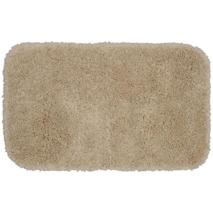 Serendipity Linen 24 in. x 40 in. Washable Bathroom Accent Rug