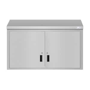 48 in. Stainless Steel Commercial Wall Outdoor Kitchen Cabinet with Hinged Doors, NSF