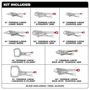 Torque Lock Locking Pliers Kit (10-Piece)