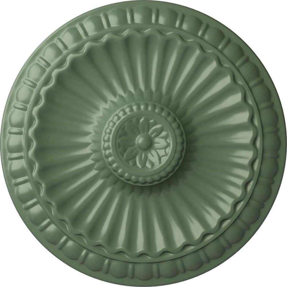 "1-1/8"" x 11-1/4"" x 11-1/4"" Polyurethane Linus Ceiling, Hand-Painted Athenian Green" price history on PriceWatchPro