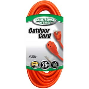 Southwire 25 ft. 16/3 SJTW Outdoor Light-Duty Extension Cord 2307SW8803 ...