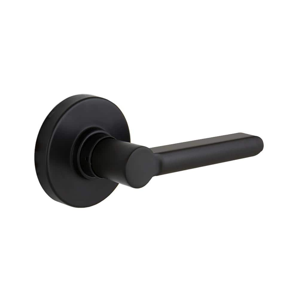 Defiant Tonebridge Matte Black Hallcloset Door Lever With Round Rose 32ls3x903c The Home Depot 2820