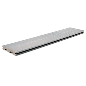 Composite Classic 5/4 in. x 6 in. x 16 ft. Grooved Classic Gray Comp Deck Board (Actual: 0.94 in. x 5.36 in. x 16 ft)