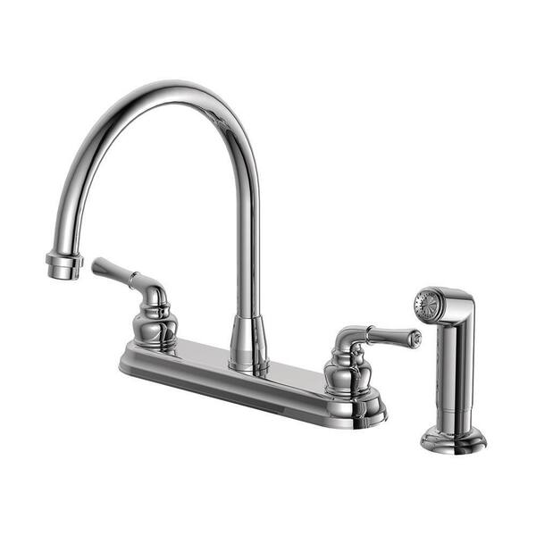 EZ-FLO Prestige Collection 2-Handle High-Arc Standard Kitchen Faucet ...