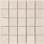 Ritsos Beige 11.81 in. x 11.81 in. Matte Porcelain Floor and Wall Mosaic Tile (0.97 Sq. Ft. /Each)