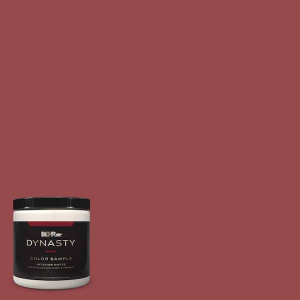 BEHR DYNASTY 8 oz. #M140-6 Circus Red Matte Stain-Blocking Interior/Exterior Paint and Primer Sample