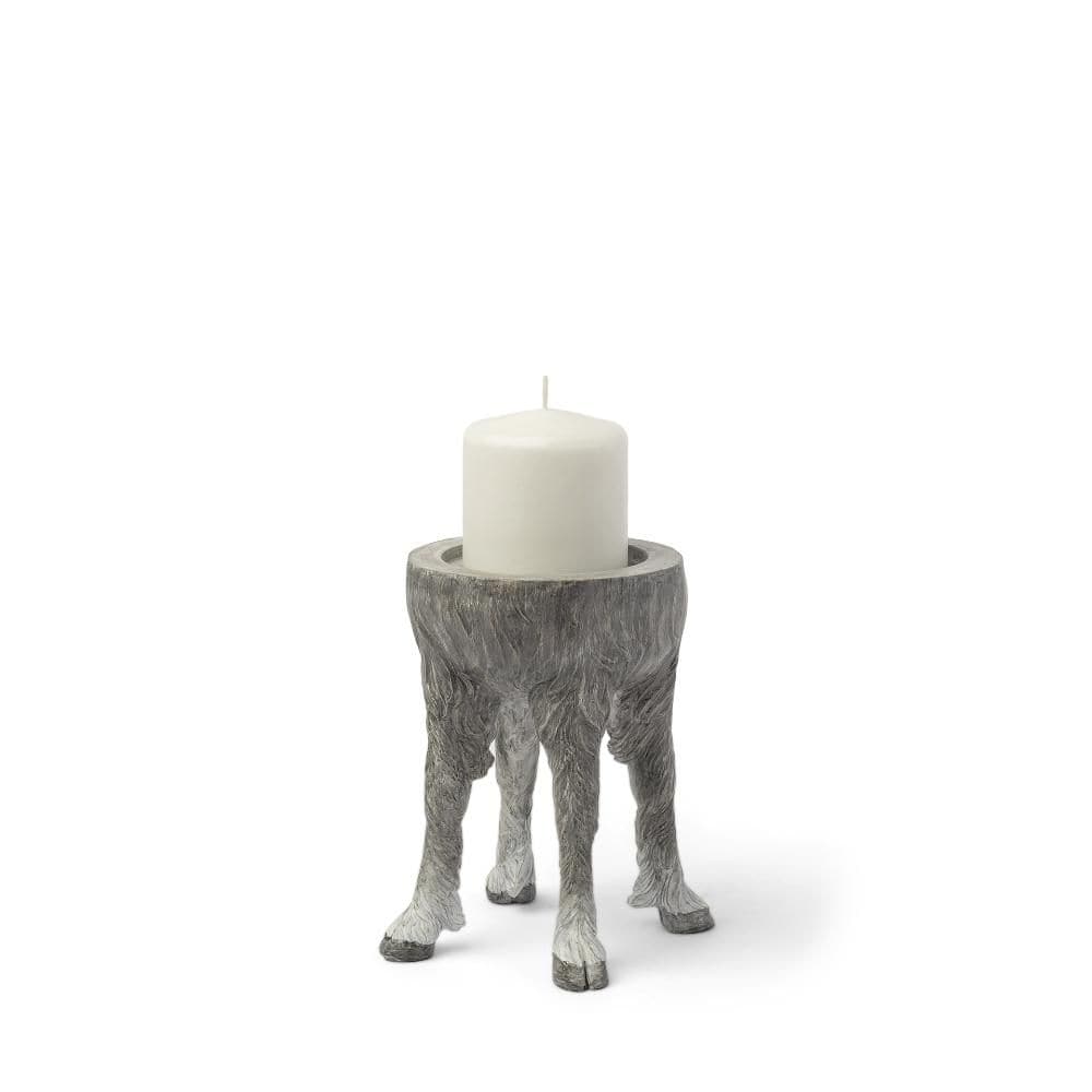 "7"" Gray Distressed Abstract Ceramic Tabletop Pillar Candle Holder" price history on PriceWatchPro