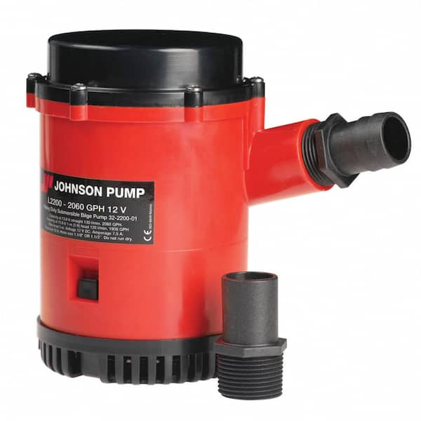 2200 GPH Bilge Pump 1-1/8