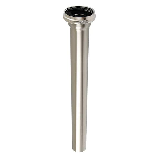 Kingston Brass 1-1/2 in. Brass Drain Tailpiece for P-Trap in Brushed Nickel